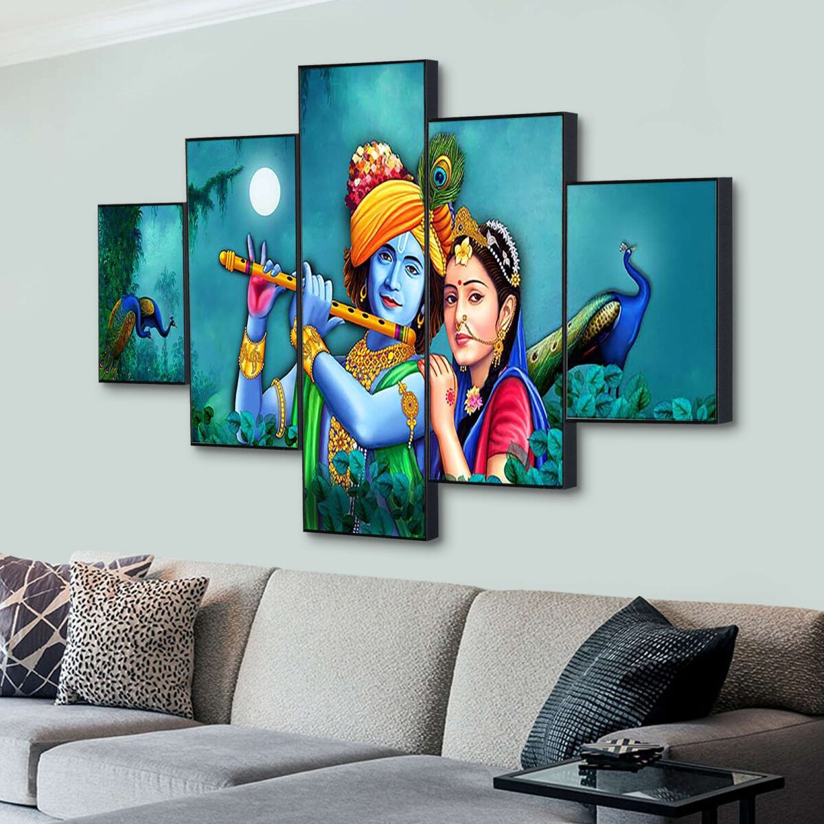 Set Of Five Framed Digital Wall Painting - Image 4