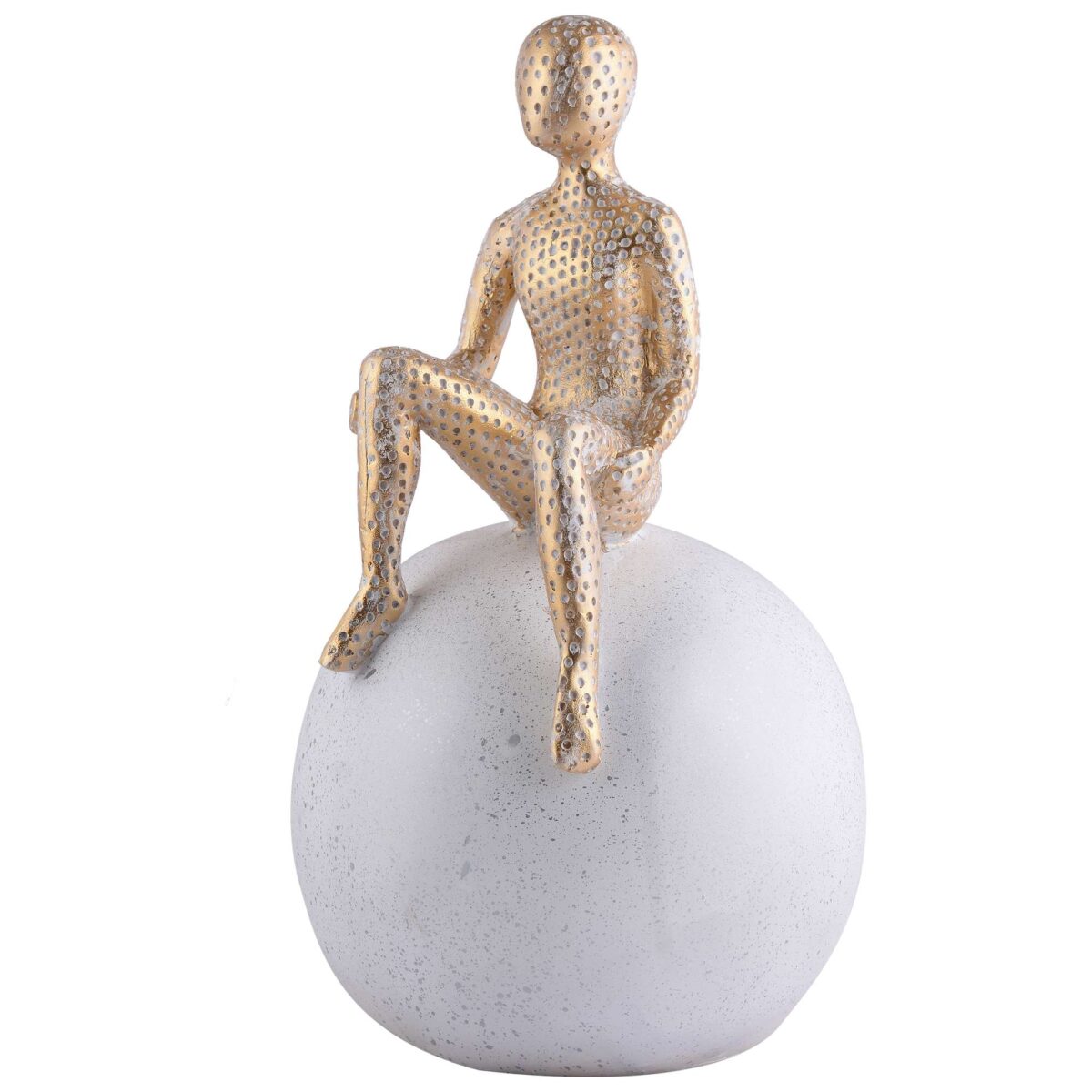 Men Sitting on Ball Showpiece for Home Decor Showpiece, Atlas Sculpture for Office Table D?cor multicolour - Image 2