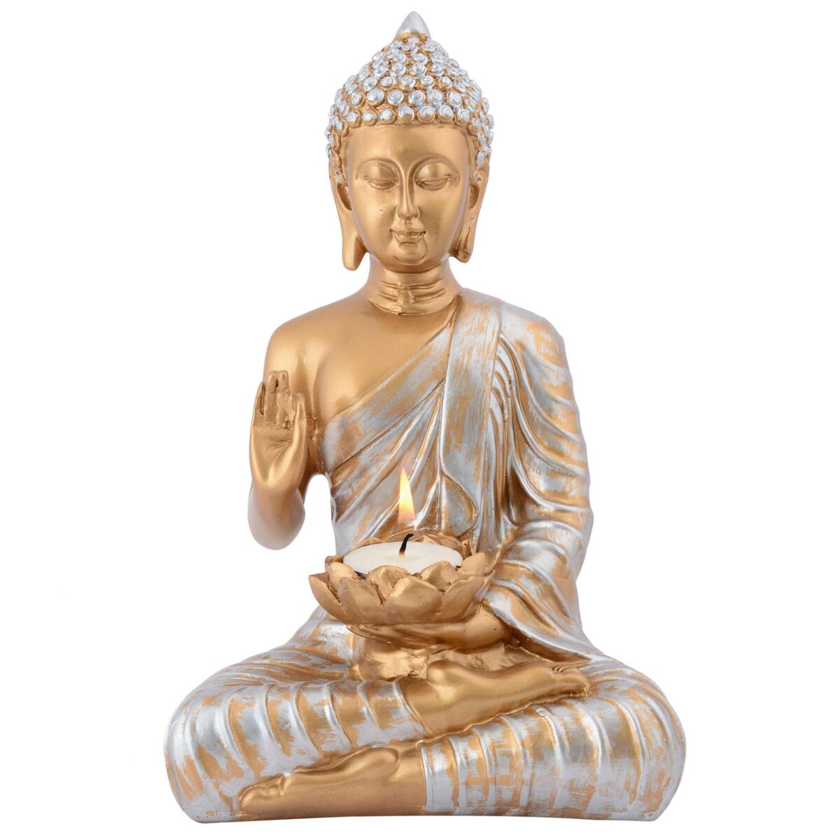 Buddha Idol Statue Showpiece Gift Gifting Item Polystone Home Decor Decoration - Image 4